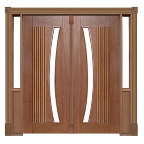 Portal Pivotante Casmavi Com 2 folhas De 2,10m x 0,72m - 155 - Barcelona Para Vidro Em Arco - Medida Final De 2,15m x 1,85m